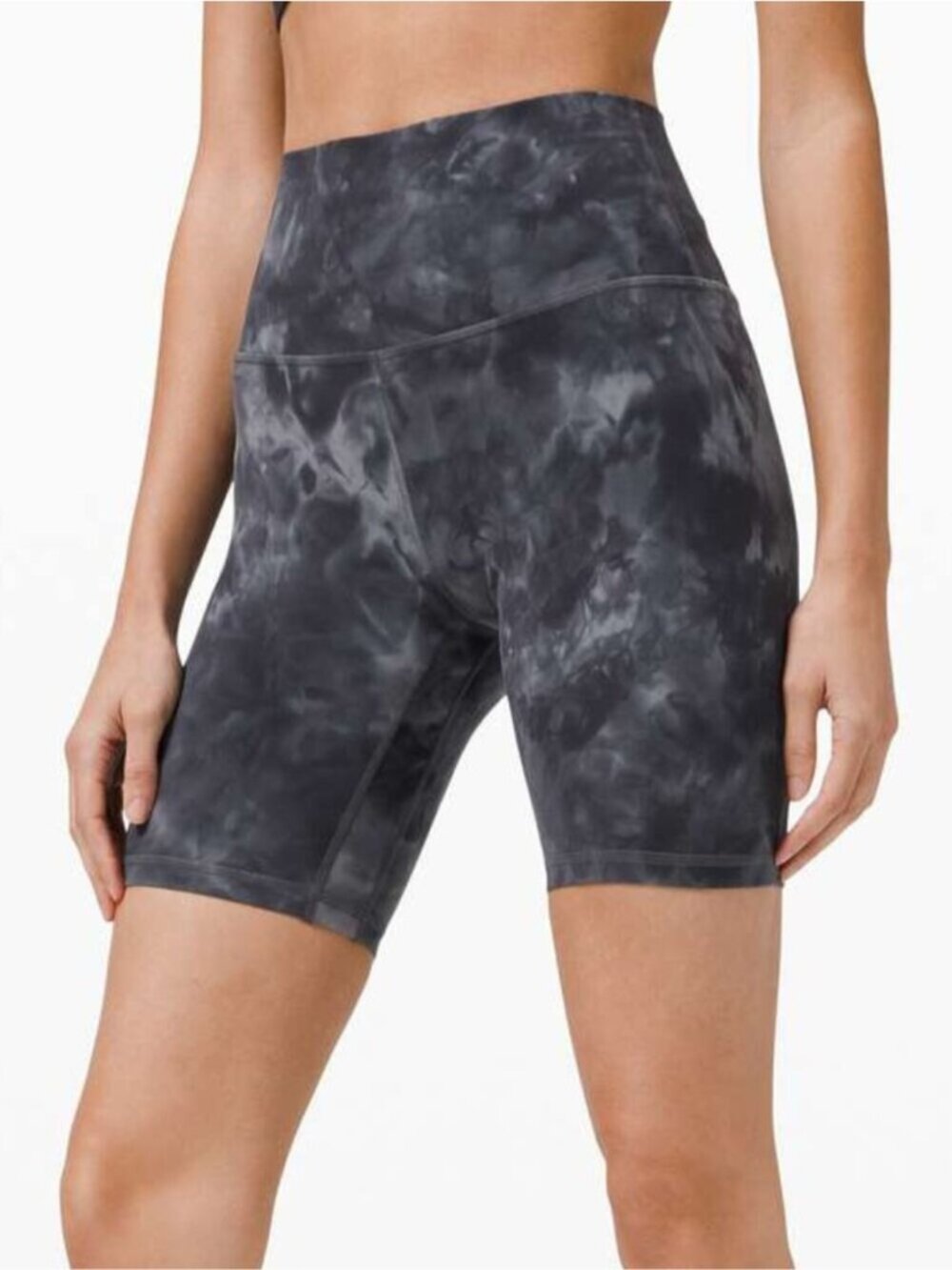 LULULEMON Align Short 8" Size 2 Diamond Dye Pitch Grey Graphite Grey